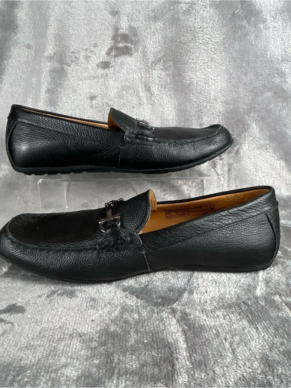 Vionic‎ Mason Loafers Men’s Size 10.5 Black Suede Slip-On Driving Shoes Horsebit